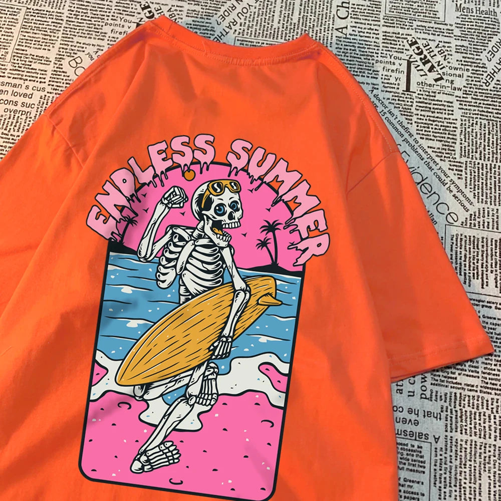 Skeleton Love Matching Couple T-Shirts – 100% Cotton Comfort