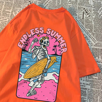 Skeleton Love Matching Couple T-Shirts – 100% Cotton Comfort