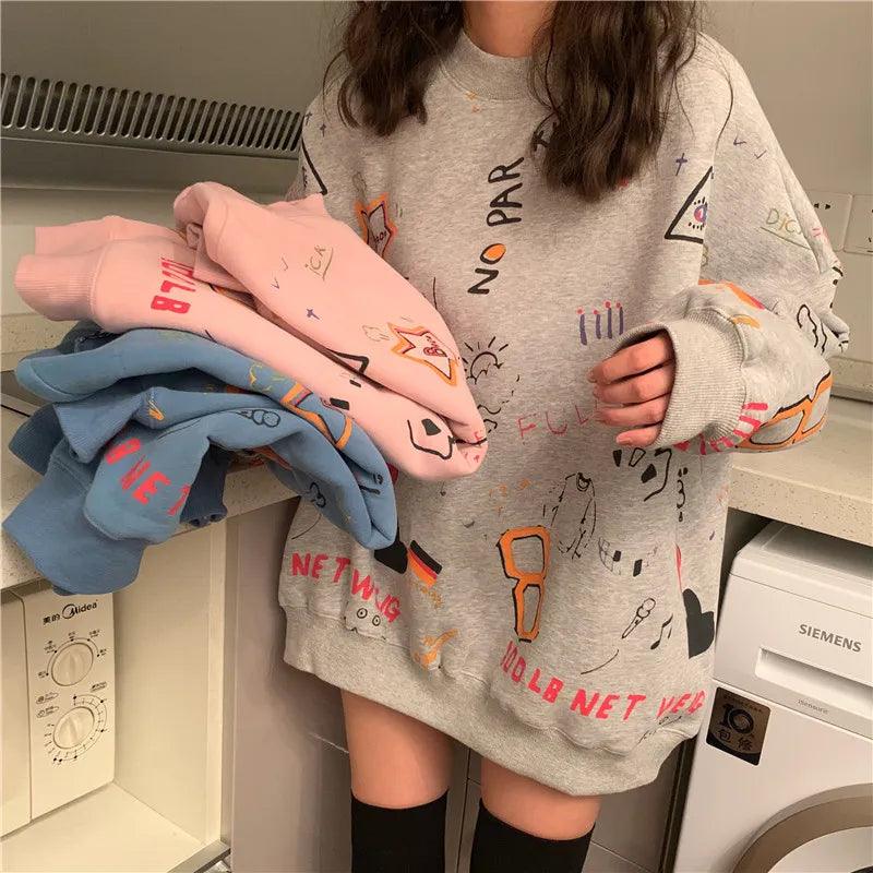 Punk Style Femme Long Sleeve Sweatshirt - itsshirty