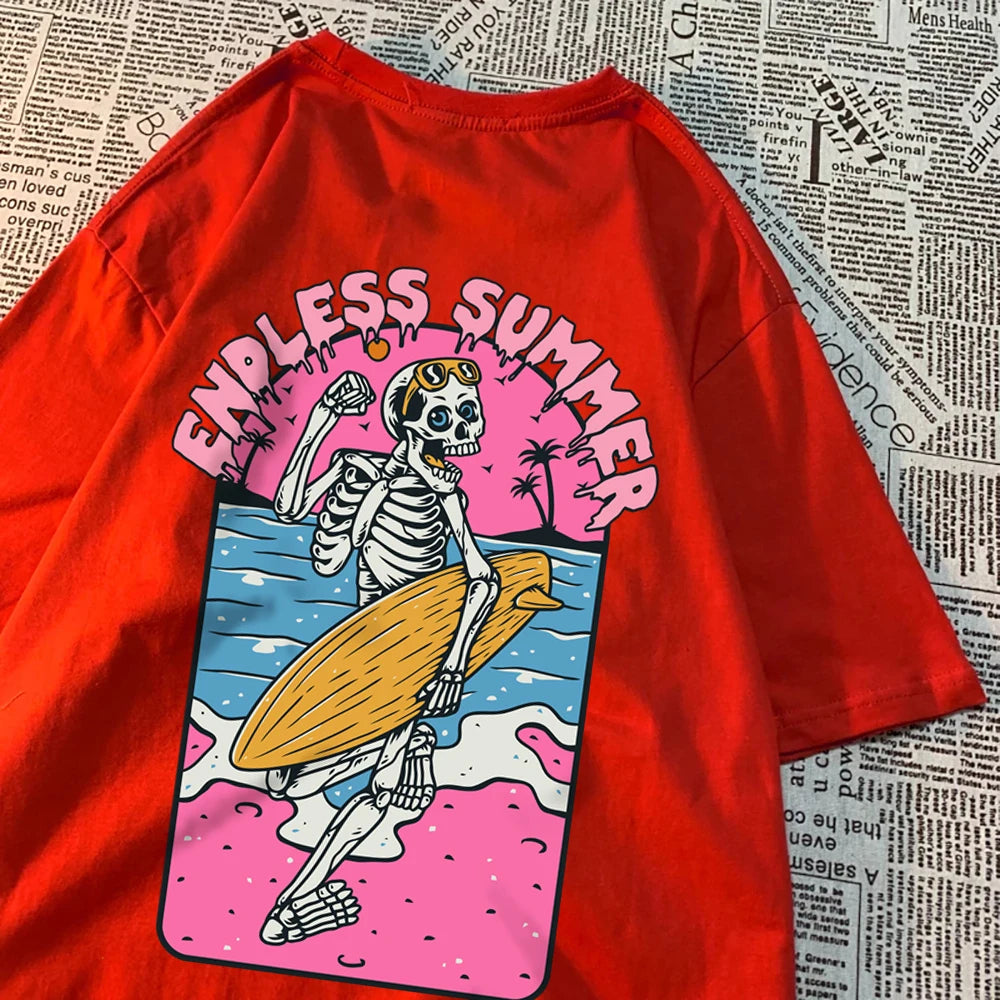 Skeleton Love Matching Couple T-Shirts – 100% Cotton Comfort