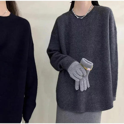 Relaxed and Warm Knit Sweater - itsshirty