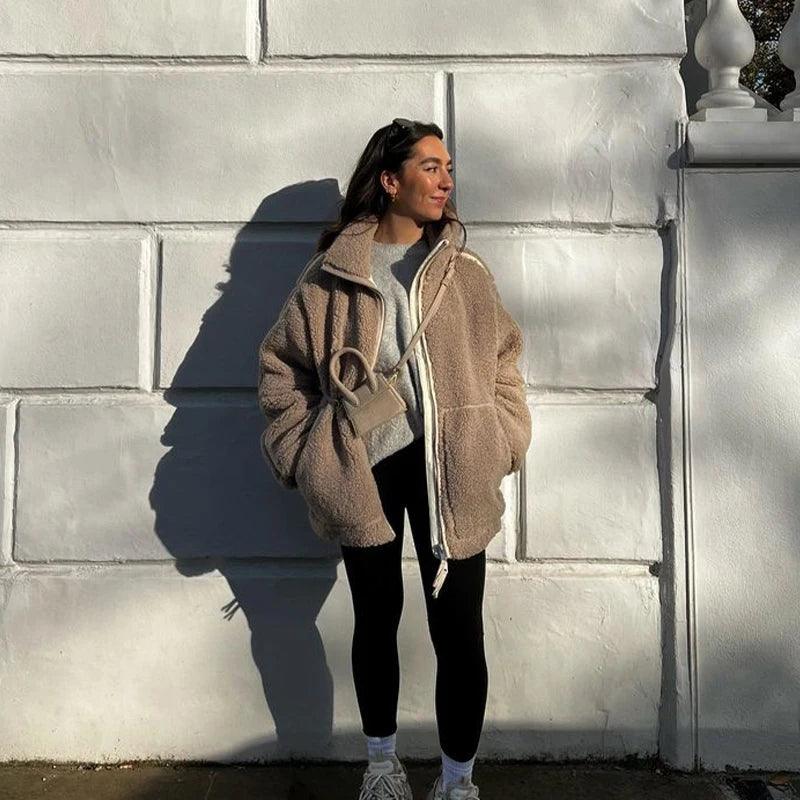 Street Sculpt Long Sleeve Zipper Jacket - itsshirty