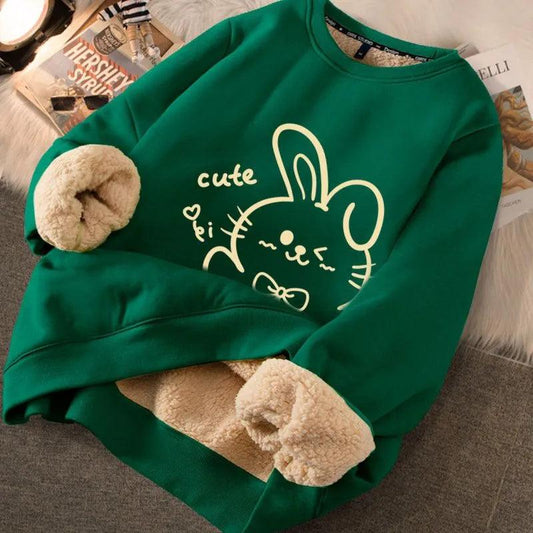 Thermal Sweatshirts Printed Cute Fleece Warm Hoodies - itsshirty