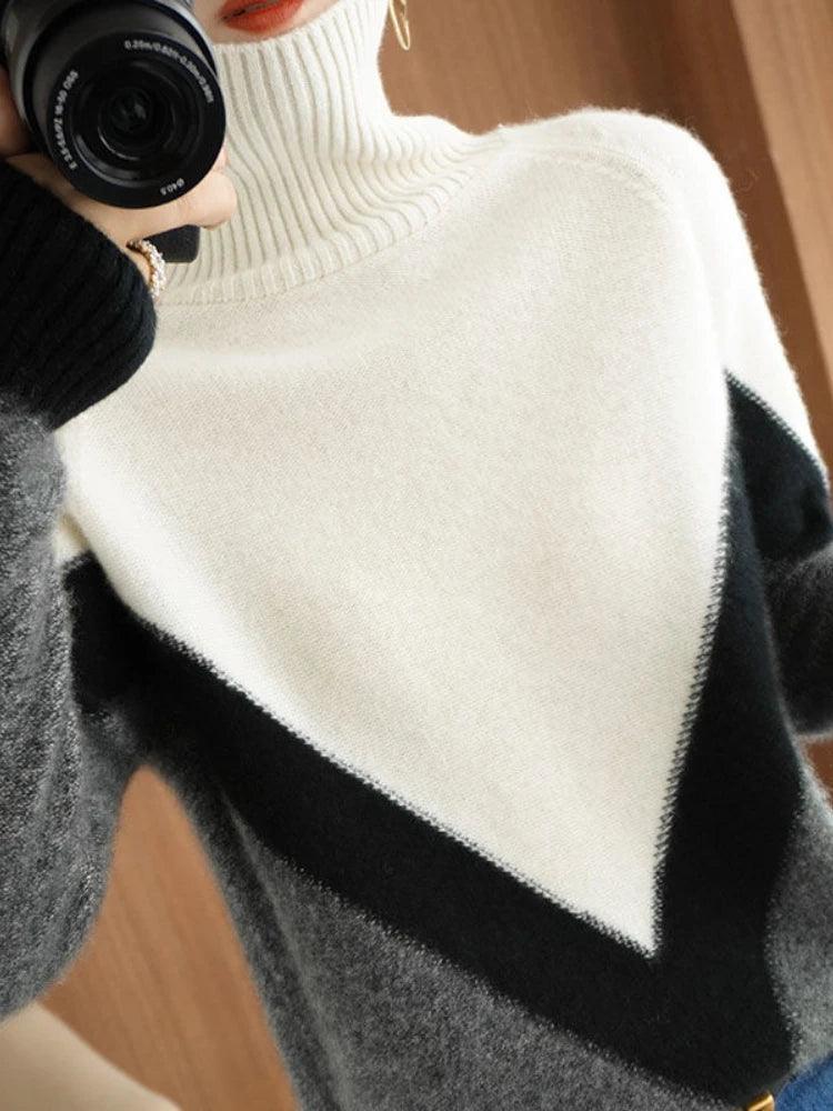 Turtleneck Warmth Delight Sweater - itsshirty
