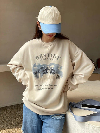 Urban Destiny Lettered Sweatshirt - itsshirty