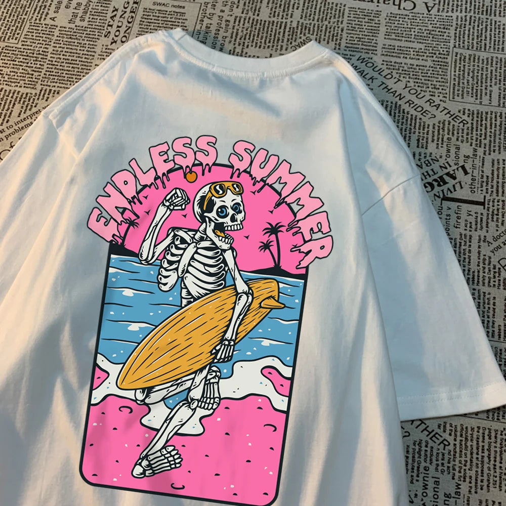 Skeleton Love Matching Couple T-Shirts – 100% Cotton Comfort