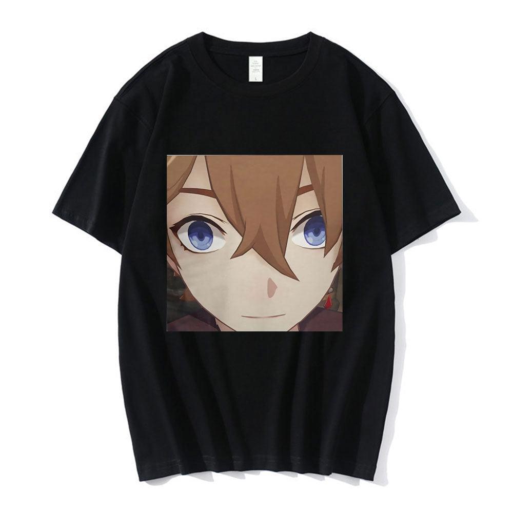 Anime Tartaglia Face Meme T-Shirt, Fashion Tee For Women - itsshirty