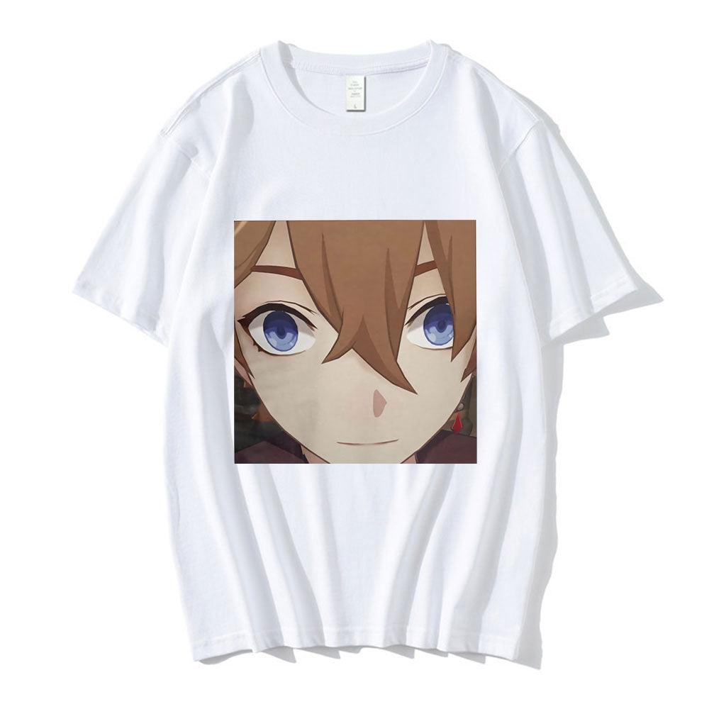 Anime Tartaglia Face Meme T-Shirt, Fashion Tee For Women - itsshirty