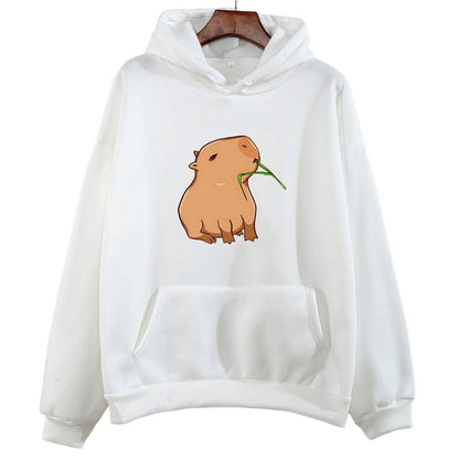 Cute and Comfy Women's Hoodie with Funny Capybara Print - itsshirty