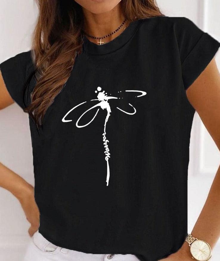 Dragonfly Funny Print T-Shirt for Women - itsshirty