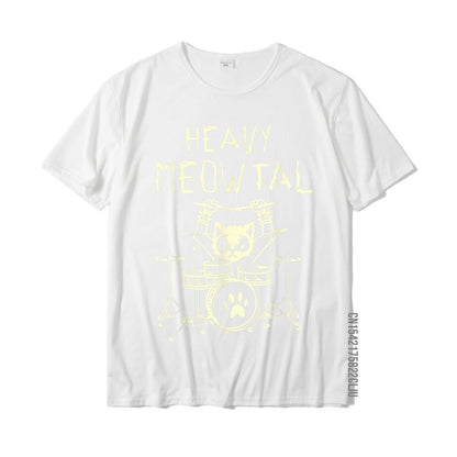 Heavy Meowtal Cat Metal Music T-Shirt for Women - itsshirty