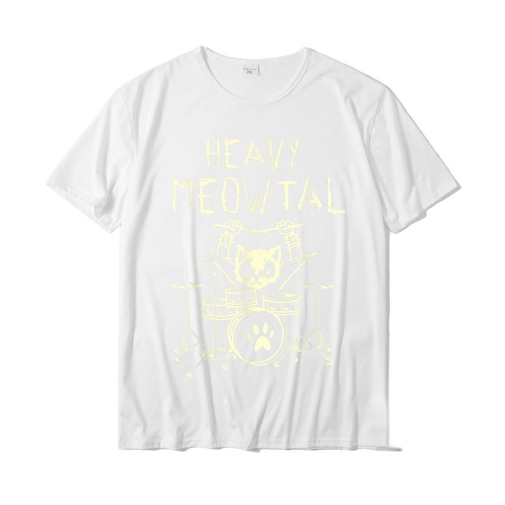 Heavy Meowtal Cat Metal Music T-Shirt for Women - itsshirty