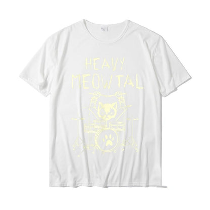 Heavy Meowtal Cat Metal Music T-Shirt for Women - itsshirty