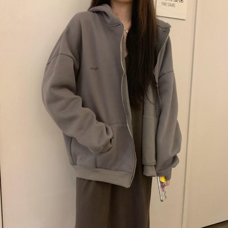 Hip Hop Zip Up Hoodie Vintage Star Patch - itsshirty