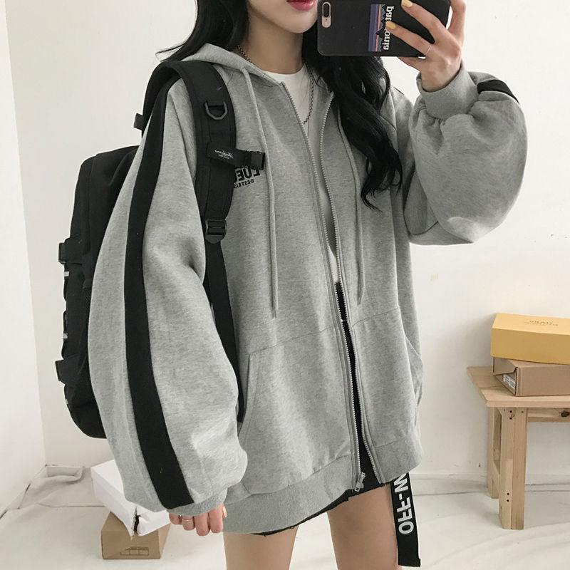 Hip Hop Zip Up Hoodie Vintage Star Patch - itsshirty
