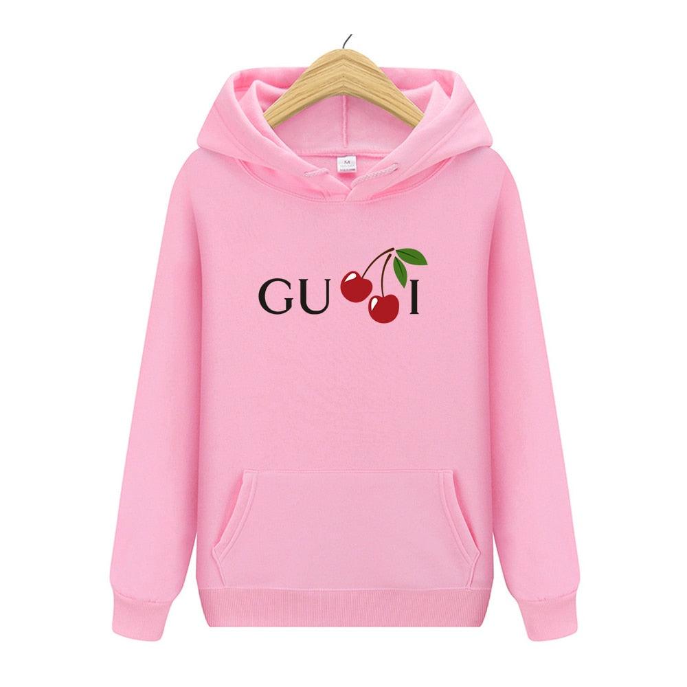 Women's Cherry Letter Hoodie - itsshirty